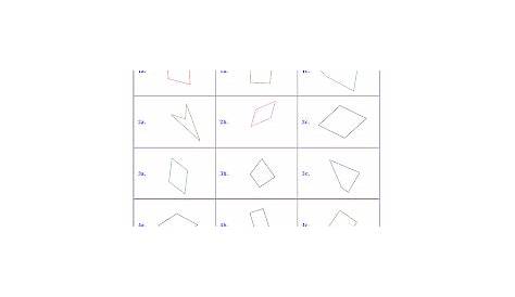 quadrilaterals and polygons worksheet