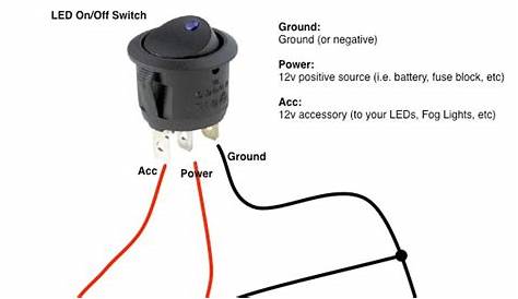 wiring a 12 volt light switch Wiring volt switch diagram toggle