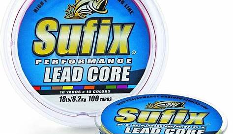 lead core fishing line depth chart