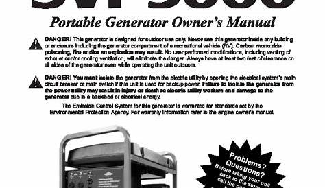 Manual Generac Generator