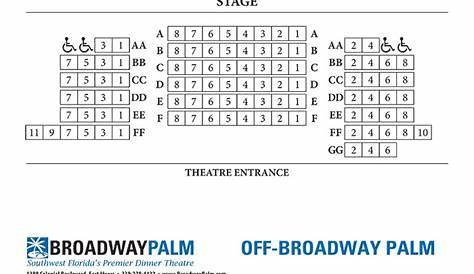 Seating Charts - Broadway Palm Dinner Theatre