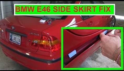 BMW e46 Side skirts Securing Clips Removal and Replacement 316i 318i