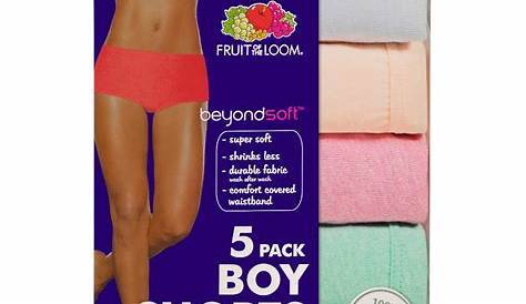 fruit of the loom women's boyshort underwear