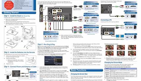 SAMSUNG LN46C630 LCD TV QUICK SETUP MANUAL | ManualsLib