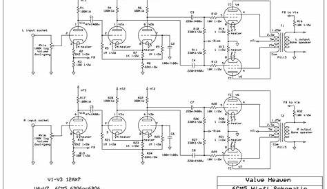 hifi tube amplifier schematics