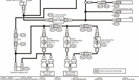 Subaru Crosstrek Service Manual - Stop light system Wiring diagram