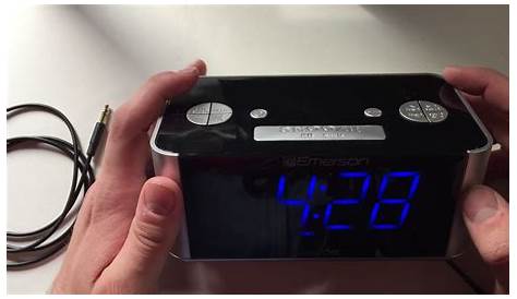 Emerson SmartSet Alarm Clock Unboxing & Review - YouTube