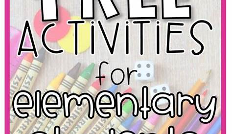 fun activities for elementary students