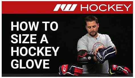 hockey goalie glove size chart