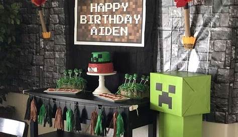 Diy Minecraft Birthday Party Decorations - Amazing Diy Minecraft Party