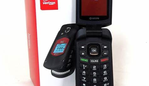 VERIZON KYOCERA DURAXV 2.4 3G 512MB WATERPROOF FLIP PHONE BLACK BUNDLE
