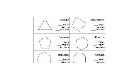 identify polygons worksheet 4th grade