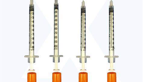 insulin syringe needle sizes chart