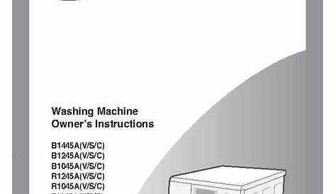 samsung flex washer manual