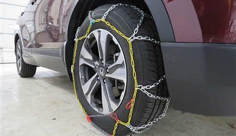 2020 Honda CR-V Titan Chain Alloy Snow Tire Chains - Diamond Pattern - Square Link - 1 Pair