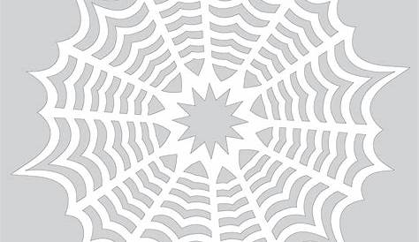 How to Make Paper Snowflake with Spiderweb Pattern to Cut out | Free