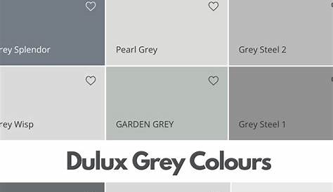 Dulux grey colours, a mix of different grey swatches by Dulux Dulux