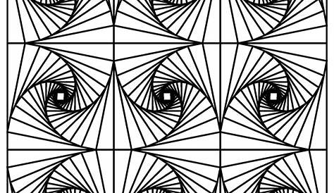 Optical Illusion Coloring Pages Printable - Coloring Home
