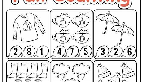 Preschool Fall Math Worksheets | TeachersMag.com | Preschool fall math