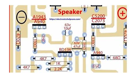 2sc5200 power amplifier circuit diagram