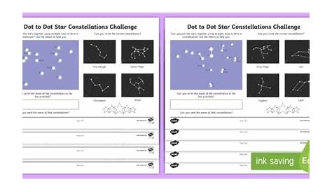 grade 1 stars and constellations worksheet