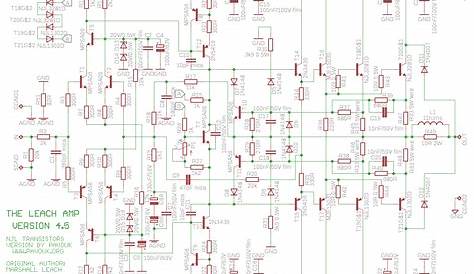200w amplifier circuit diagram