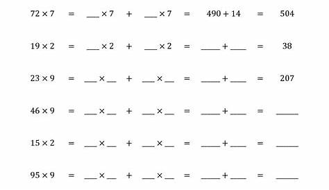 Associative Property Of Multiplication Worksheets 3rd Grade Pdf - Free