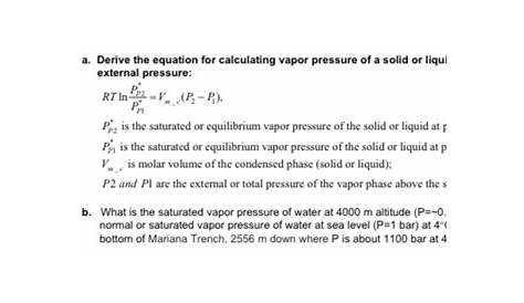 vapor pressure deficit formula