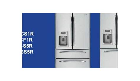 GE Refrigerator Service Manuals