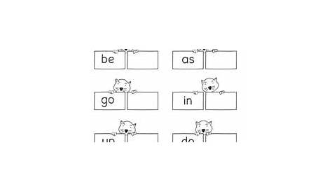 two letter words activities for kindergarten