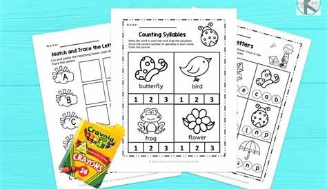🐤 FREE Printable Spring Worksheets for Kindergarten