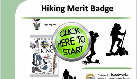 hiking merit badge worksheets