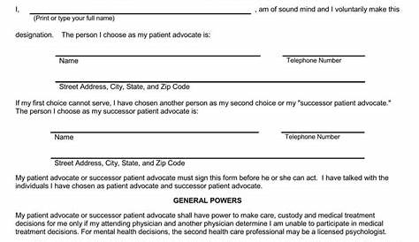 Free Medical Power of Attorney Forms (by State) - Word|PDF