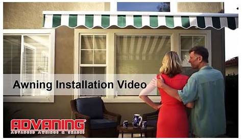 youtube how to install a retractable awning