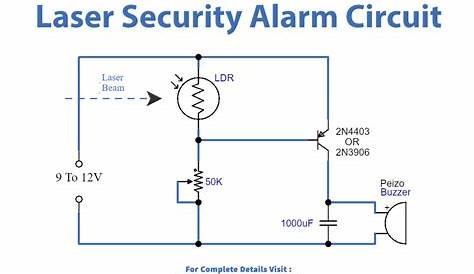 simple security alarm circuit diagram