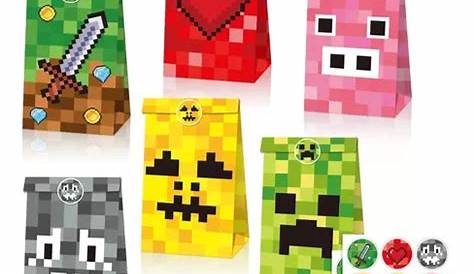 Bolsas De Dulces De Minecraft Fiesta Infantil Cumpleaños | Cuotas sin