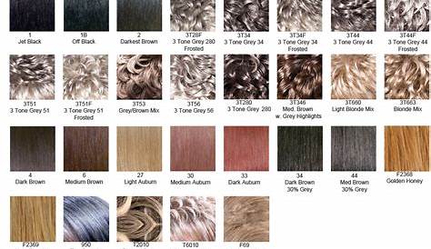 foxy silver wigs color chart