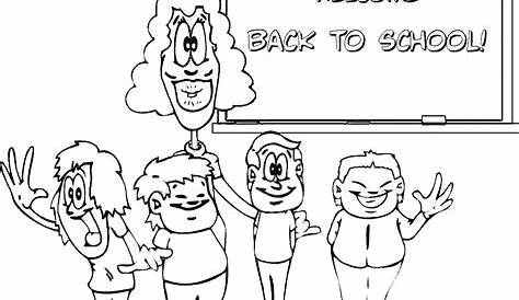 Welcome Back Coloring Pages - Coloring Home