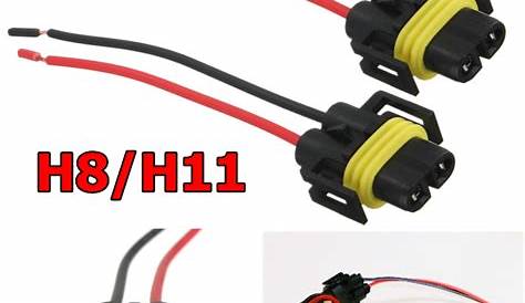 H8 H11 Female Adapter Wiring Harness Sockets Wire For Headlights or Fog