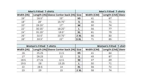 good american sizing chart