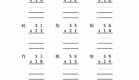 4Th Grade Multiplication Worksheets Free : Free 4th Grade Math
