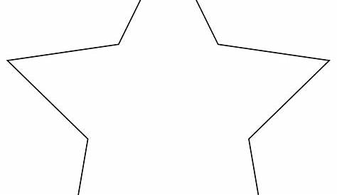 Star Coloring Page | Star coloring pages, Star template, Star template