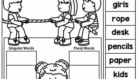 50 Singular And Plural Nouns Worksheet