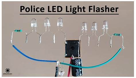 Police LED light Flasher Circuit Using 12V Relay - DIY