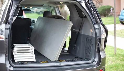 2011 toyota sienna cargo space dimensions