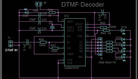 mt8870 dtmf decoder circuit diagram