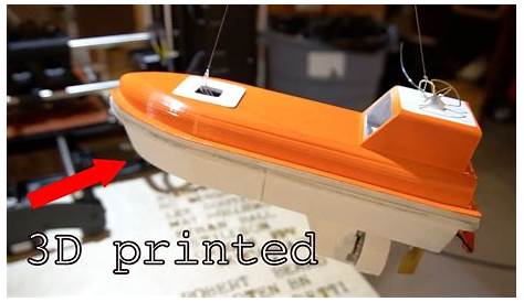 RC 3D Printed Lifeboat - YouTube