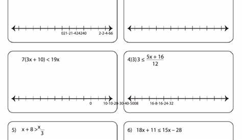 inequalities graphing worksheets