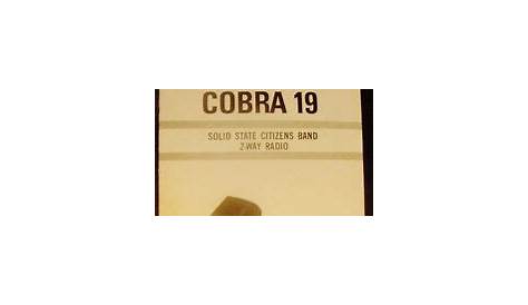 Radio Spins Package: Cobra 2 Way Radio Manual