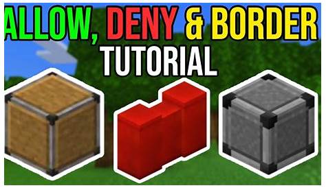 How To Get & Use Allow, Deny & Border Blocks in Minecraft Bedrock